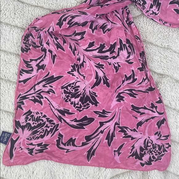 Honey Rectangular Silk Scarf - Picture 6 of 7